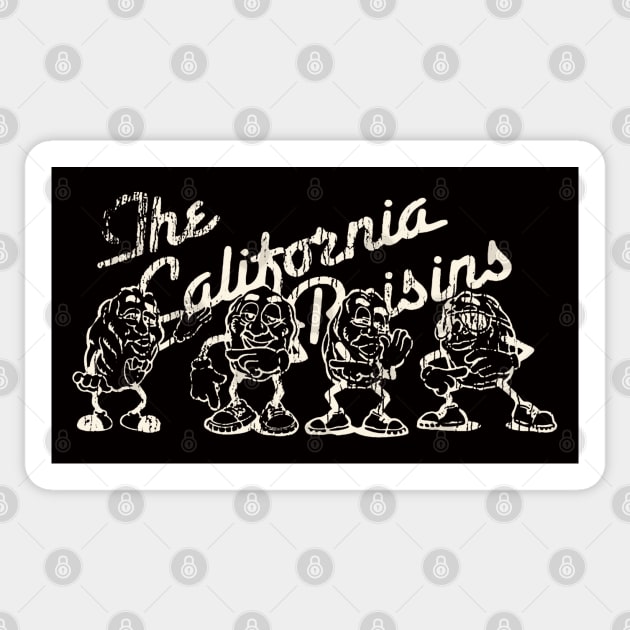 The California Raisins - Distressed Authentic Sticker by offsetvinylfilm